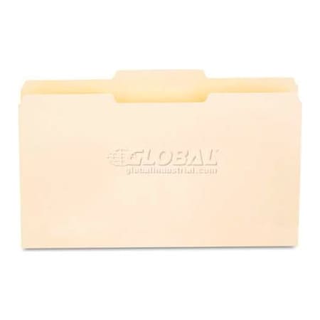 Universal File Folders, 1/3 Cut Second Position, One-Ply Top Tab, Legal, Manila, 100/Box 15122